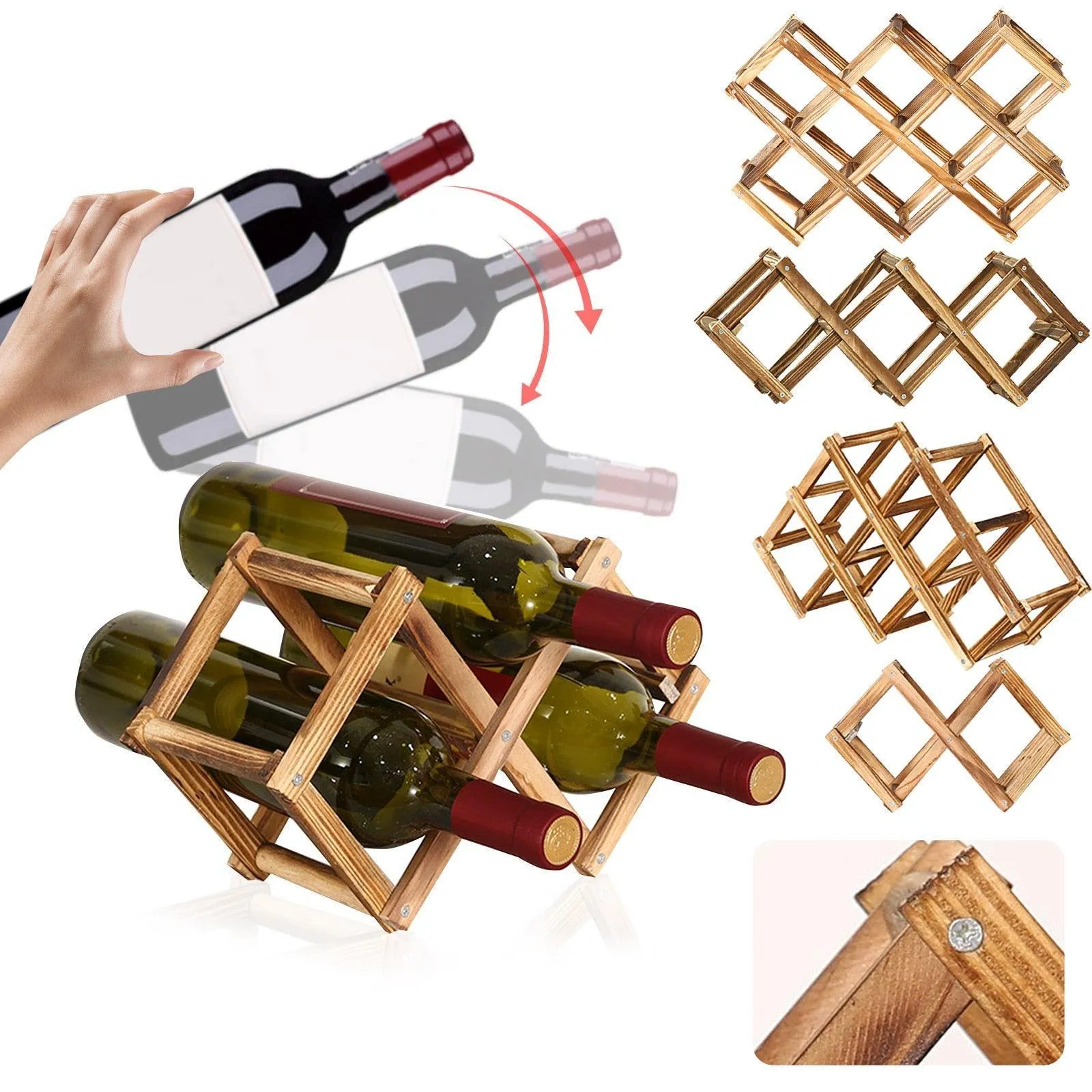 Wooden Wine Storage Rack