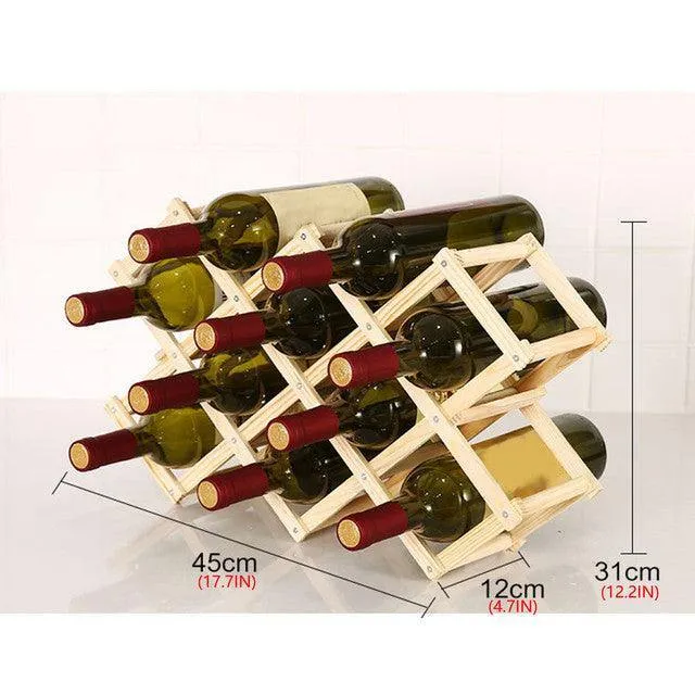 Wooden Wine Storage Rack